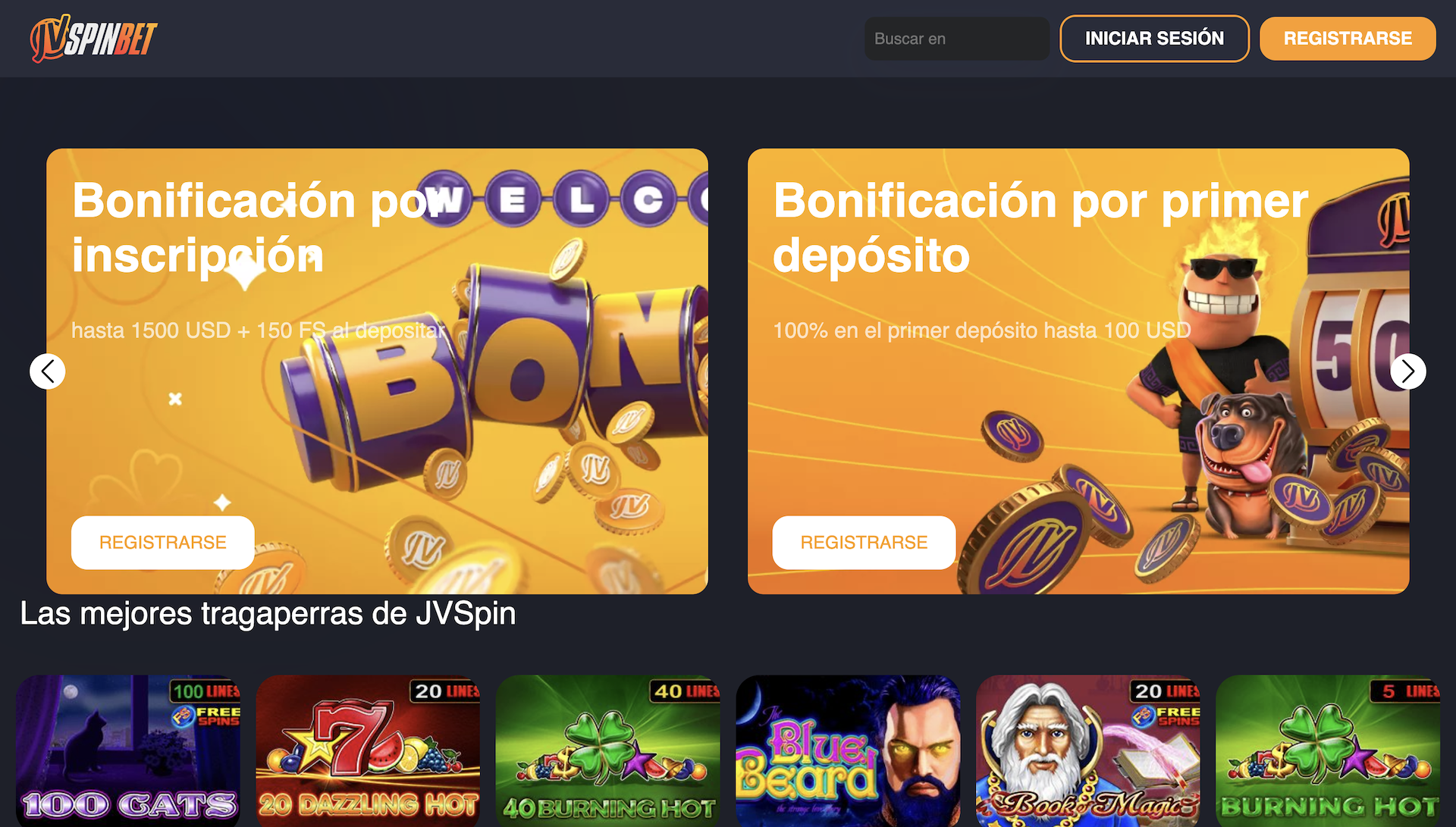 JVSpinBet casino