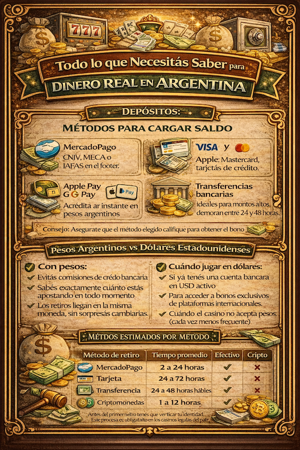 Todo lo que Necesitás Saber para Jugar con Dinero Real en Argentina